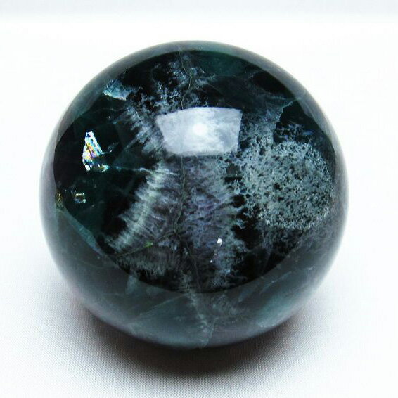 フローライト 丸玉 80mm 蛍石 fluorite スフィア sphere 螢石 ほたる石 インテリア 置物 原石 パワーストーン 天然石 一点物 151-5403