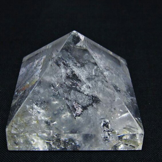 水晶 ピラミッド 置物 原石 透明 パワーチャージ 浄化 Crystal quartz 一...