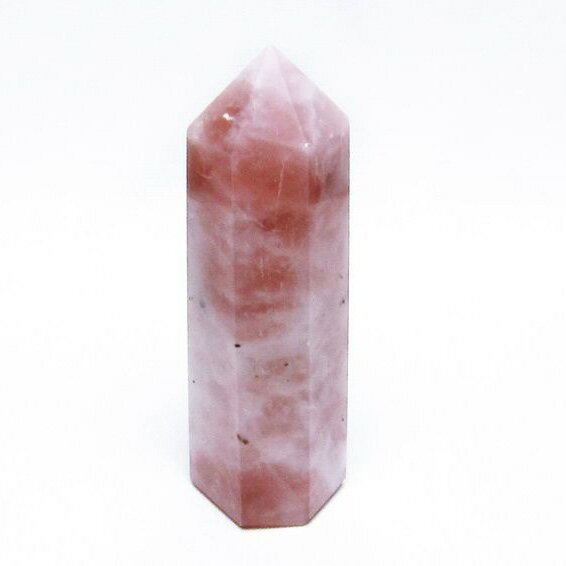 ローズクォーツ ポイント 六角柱 rose quartz ばら石英 一点物 142-6698