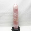 1.2Kg ローズクォーツ ポイント 六角柱 台座付属 rosequartz ばら石英 パワーストーン 天然石 一点物 152-2547