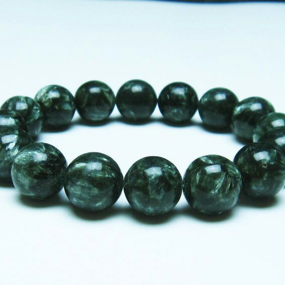 セラフィナイト ブレスレット 14mm seraphinite bracelet 一点物  111-35882