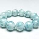 ラリマー ブレスレット 16mm ラリマール ブレス ソーダ珪灰石 ペクトライト pectolite ブルーペクトライト larimar bracelet 一点...