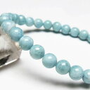 ラリマー ブレスレット 7mm ラリマール ブレス ソーダ珪灰石 ペクトライト pectolite ブルーペクトライト larimar bracelet 一点物 送料無料 111-38212