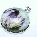 \お買い物マラソンPT5倍/ エンジェルフェザー フローライト ペンダント fluorite pendant 蛍石 ほたる石 ペンダントトップ 一点物 送料無料 112-12070|詳細画像