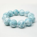 ラリマー ブレスレット 21mm ラリマール ブレス larimar bracelet ペクトライト pectolite 一点物 送料無料 199-172