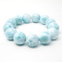 ラリマー ブレスレット 19mm ラリマール ブレス larimar bracelet ペクトライト pectolite 一点物 送料無料 199-181