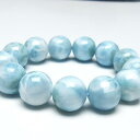 ラリマー ブレスレット 18mm ラリマール ブレス larimar bracelet ペクトライト pectolite 一点物 送料無料 199-186