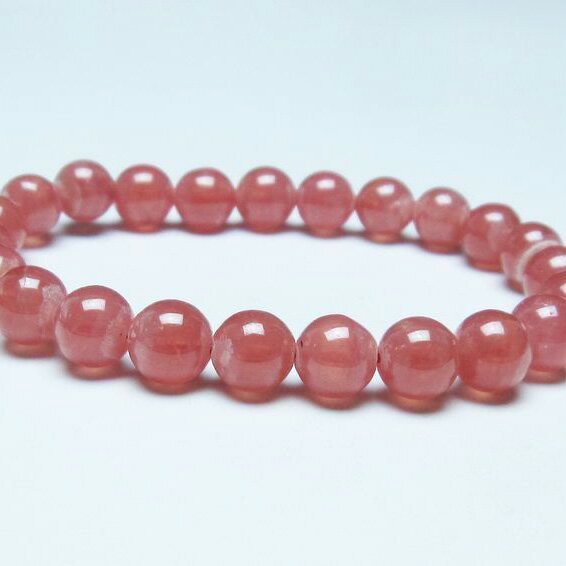 ＼P5倍＆最大2,000円OFF／ インカローズ ブレスレット 8mm 菱マンガン鉱 ロードクロサイト inca rose インカの薔薇 bracelet ブレス 一点物 送料無料 199-215