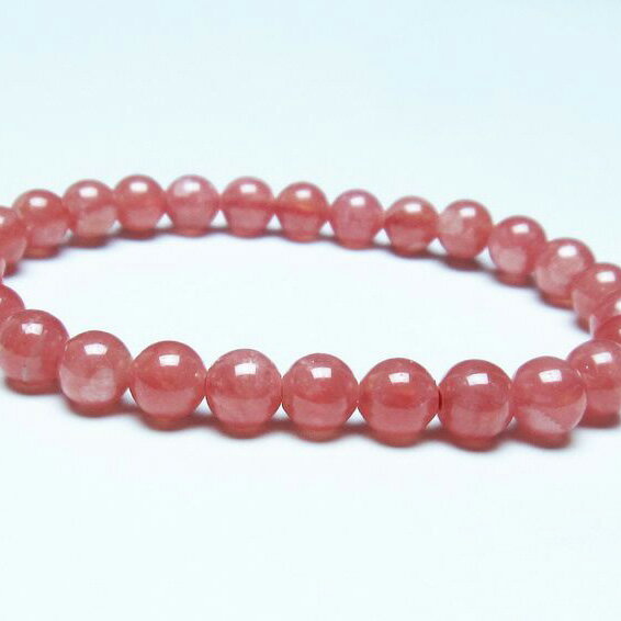 ＼P5倍＆最大2,000円OFF／ インカローズ ブレスレット 7mm 菱マンガン鉱 ロードクロサイト inca rose インカの薔薇 bracelet ブレス 一点物 送料無料 199-227