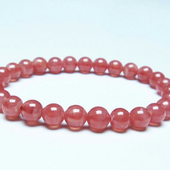 ＼P5倍＆最大2,000円OFF／ インカローズ ブレスレット 7mm 菱マンガン鉱 ロードクロサイト inca rose インカの薔薇 bracelet ブレス 一点物 送料無料 199-228