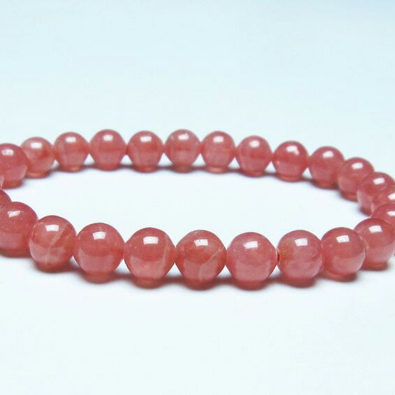 ＼P5倍＆最大2,000円OFF／ インカローズ ブレスレット 7mm 菱マンガン鉱 ロードクロサイト inca rose インカの薔薇 bracelet ブレス 一点物 送料無料 199-229