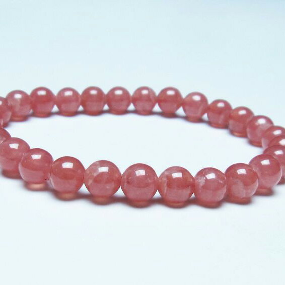 ＼P5倍＆最大2,000円OFF／ インカローズ ブレスレット 7mm 菱マンガン鉱 ロードクロサイト inca rose インカの薔薇 bracelet ブレス 一点物 送料無料 199-230