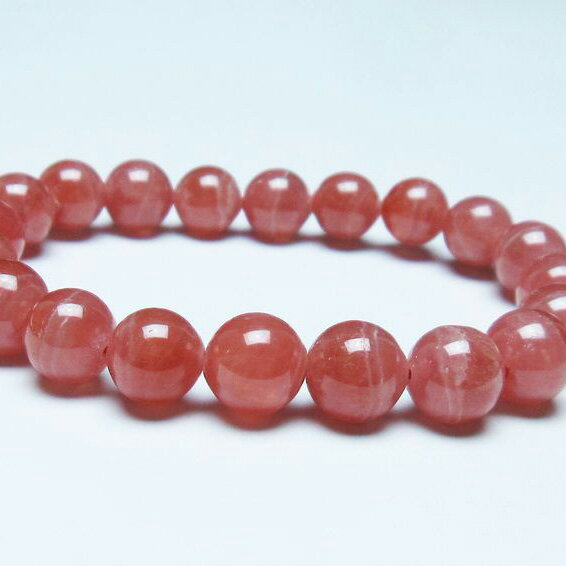 ＼P5倍＆最大2,000円OFF／ インカローズ ブレスレット 10mm 菱マンガン鉱 ロードクロサイト inca rose インカの薔薇 bracelet ブレス 一点物 送料無料 199-234