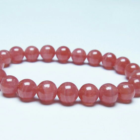 ＼P5倍＆最大2,000円OFF／ インカローズ ブレスレット 9mm 菱マンガン鉱 ロードクロサイト inca rose インカの薔薇 bracelet ブレス 一点物 送料無料 199-239