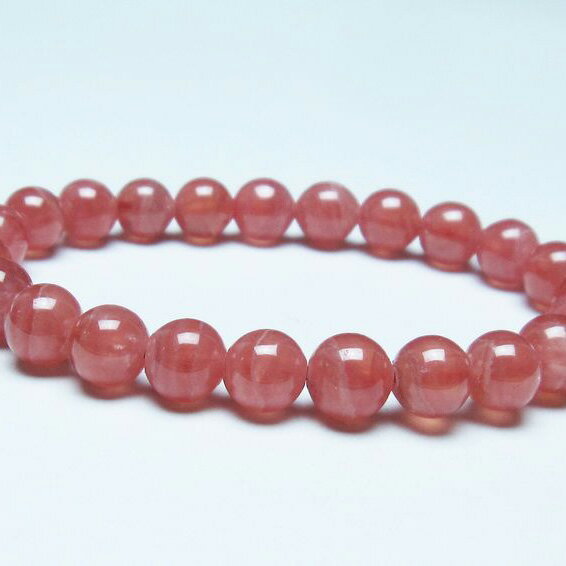 ＼P5倍＆最大2,000円OFF／ インカローズ ブレスレット 8mm 菱マンガン鉱 ロードクロサイト inca rose インカの薔薇 bracelet ブレス 一点物 送料無料 199-241