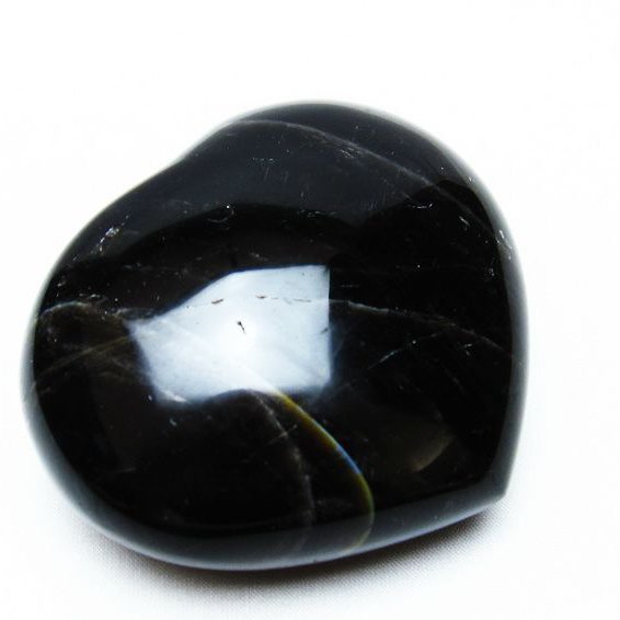 モリオン 黒水晶 ハート置物 morion 一点物 155-631