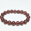 ストロベリークォーツ ブレスレット 11mm 苺水晶 ブレス bracelet 一点物 送料無料 111-40315