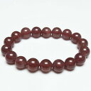 ストロベリークォーツ ブレスレット 11mm 苺水晶 ブレス bracelet 一点物 送料無料 111-40373