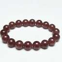 ストロベリークォーツ ブレスレット 12mm 苺水晶 ブレス bracelet 一点物 送料無料 111-40378