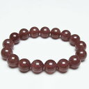 ストロベリークォーツ ブレスレット 12mm 苺水晶 ブレス bracelet 一点物 送料無料 111-40379