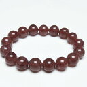 ストロベリークォーツ ブレスレット 12mm 苺水晶 ブレス bracelet 一点物 送料無料 111-40383