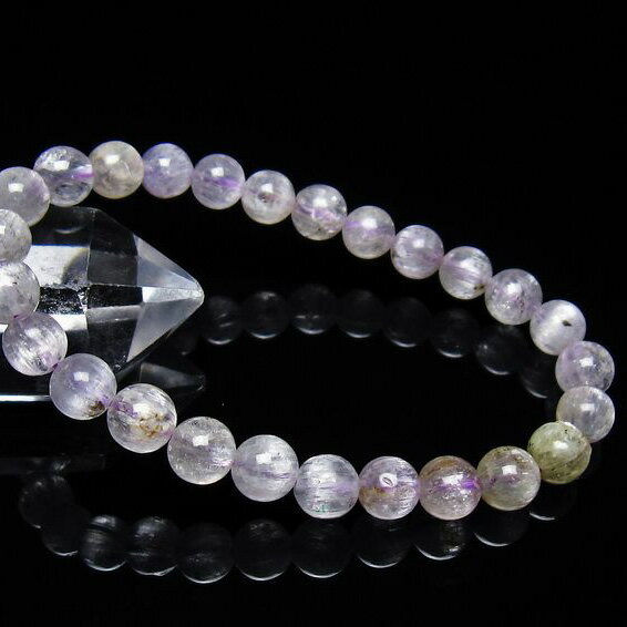 クンツァイト ブレスレット 7mm ブレス bracelet パワーストーン 天然石 一点物 メール便可 [M便 1/10] 111-40729