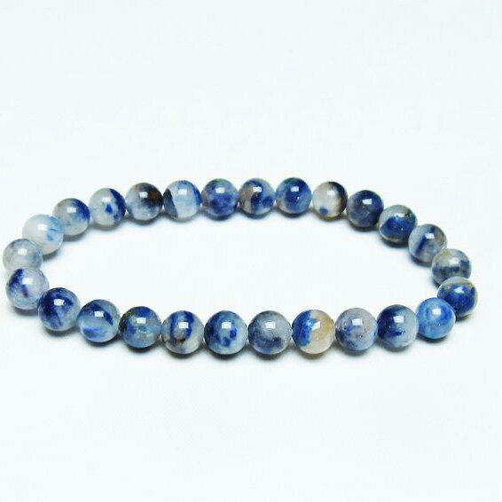 デュモルチェライトインクォーツ ブレスレット 7mm ブレス bracelet 一点物 メール便可 [M便 1/10] 111-41214