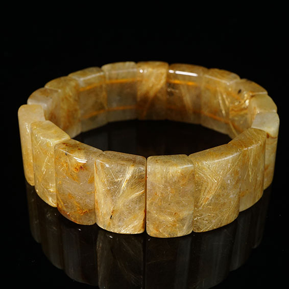 タイチンルチルクォーツ バングル ルチルクォーツ bangle ルチレイテッドクォーツ 一点物 送料無料 111-42330