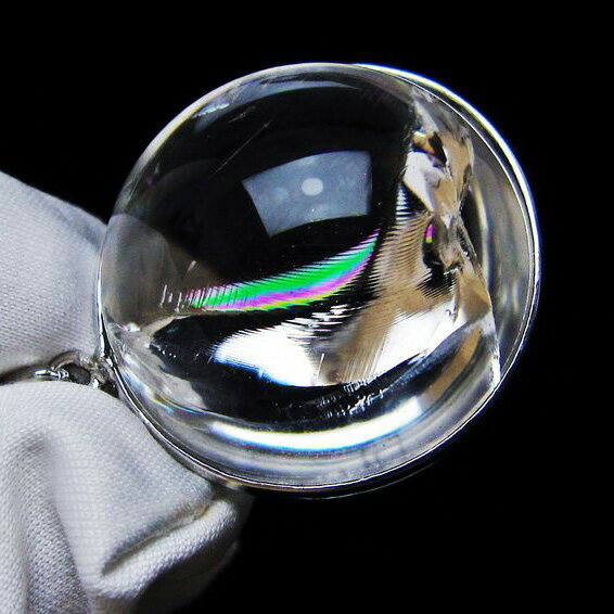 アイリスクォーツ 水晶 ペンダント 虹入り ペンダントトップ iris pendant 一点物 送料無料 112-12443