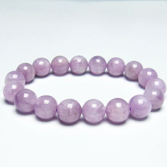 ミルキークンツァイト ブレスレット 11mm 一点物 送料無料 111-19709