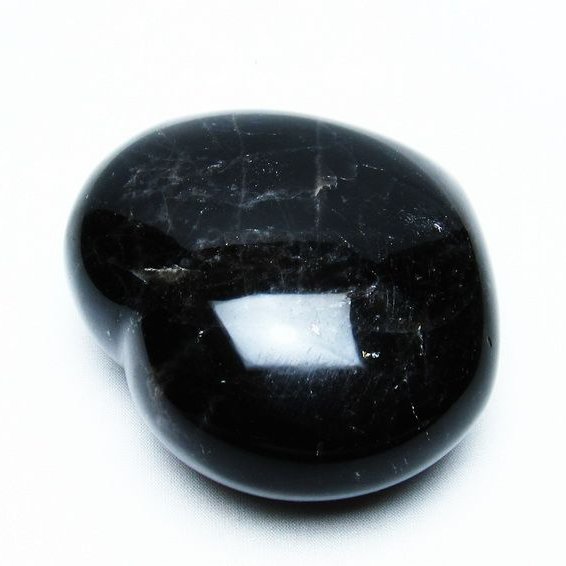 モリオン 黒水晶 ハート 置物 morion 一点物 送料無料 155-681