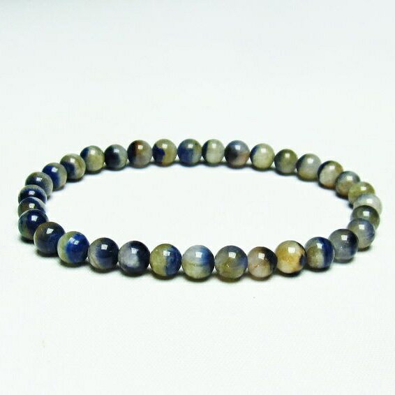 ＼PT5倍＆最大2,000円OFF／ デュモルチェライトインクォーツ ブレスレット 6mm 一点物 メール便可 [M便 1/10] 111-20568