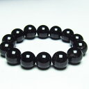 モリオン ブレスレット 16mm モリオン 黒水晶 ブレス morion bracelet 一点物 送料無料 111-21277(4)