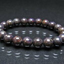 ブラックオパール ブレスレット 10mm ブラックマトリックスオパール ブレス 一点物 送料無料 111-37921