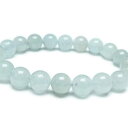 アクアマリン ブレスレット 10mm 藍玉 ブレス aqua marine bracelet 3月の誕生石 メンズ レディース 一点物 メール便可 [M便 1/...