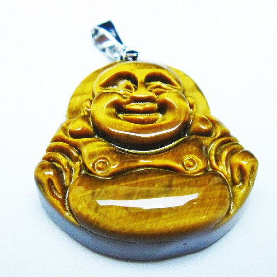 タイガーアイ ペンダント 布袋様 イエロータイガーアイ ペンダントトップ 一点物 メール便可 [M便 1/20..