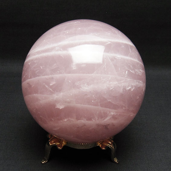 1.2Kg ローズクォーツ 丸玉 94mm 台座付属 ばら石英 rose quartz スフィア...