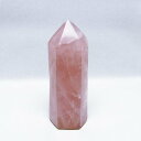 ローズクォーツ ポイント ばら石英 六角柱 roze quartz 一点物 152-2677