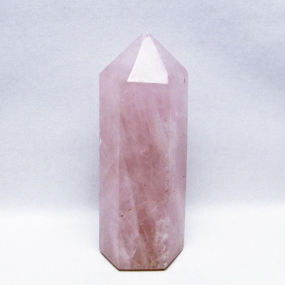 ローズクォーツ ポイント ばら石英 六角柱 roze quartz 一点物 152-2719