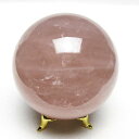 ローズクォーツ 丸玉 62mm 台座付属 スフィア 球体 玉 ばら石英 スフィア rose quartz 一点物 151-7091(3)