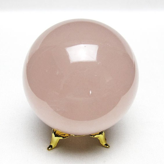 ローズクォーツ 丸玉 60mm 台座付属 スフィア 球体 玉 ばら石英 スフィア ...