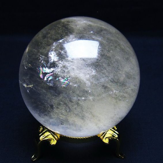 水晶 丸玉 75mm 台座付属 水晶玉 crystal quartz スフィア 球体 玉 浄化用...