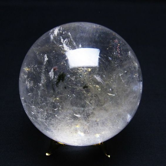 水晶 丸玉 61mm 台座付属 水晶玉 crystal quartz スフィア 球体 玉 浄化用...
