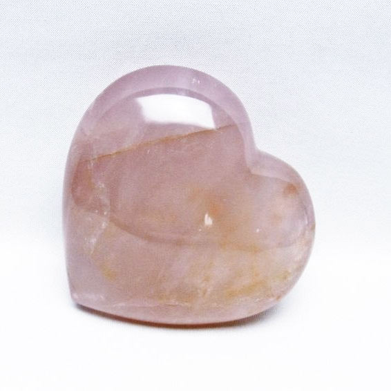 ローズクォーツ ハート 置物 rose quartz ばら石英 パームストーン 一点物...