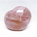 ローズクォーツ ハート 置物 rose quartz ばら石英 パームストーン 一点物 155-715(3)