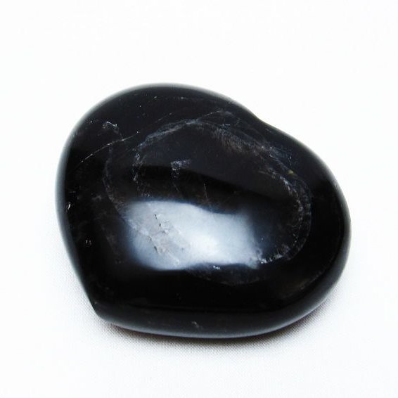 モリオン 置物 黒水晶 ハート morion 一点物 155-610