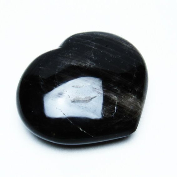 モリオン 置物 黒水晶 ハート morion 一点物 155-646