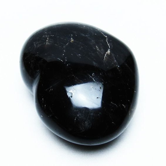 モリオン 置物 黒水晶 ハート morion 一点物 送料無料 155-682
