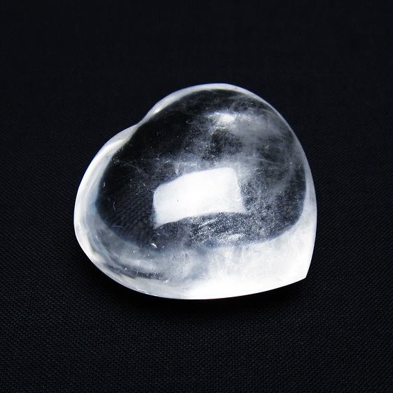 水晶 置物 ハート crystal quartz 浄化 インテリア すいしょう 一点物 145...