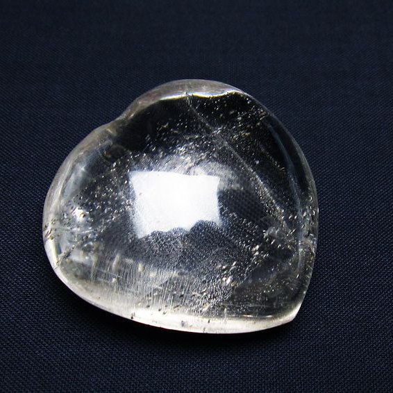 水晶 置物 ハート 一点物 145-1569